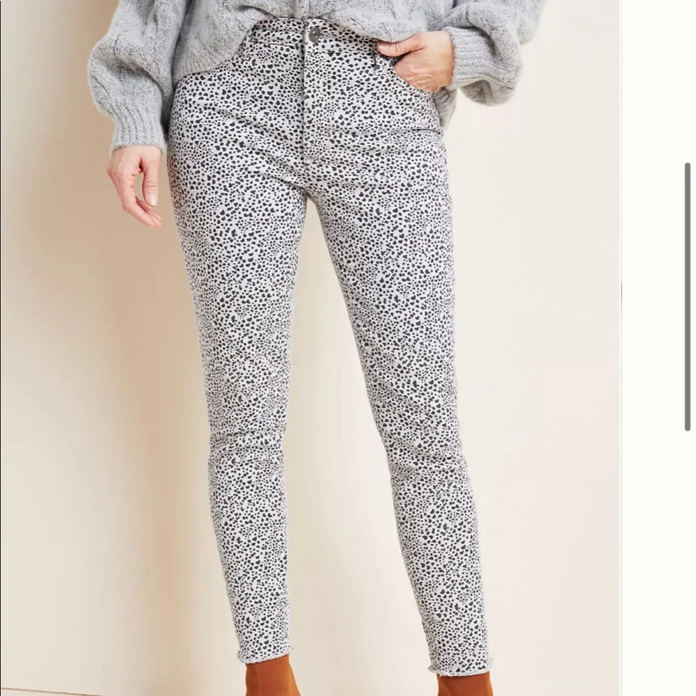 Ella Moss Pebble Print High Rise Skinny Ankle - Picture 3 of 10